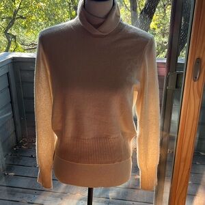 JCrew cashmere cropped turtleneck sweater